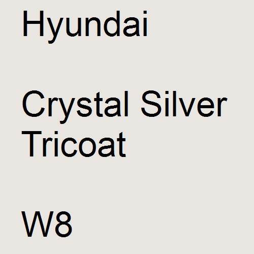 Hyundai, Crystal Silver Tricoat, W8.